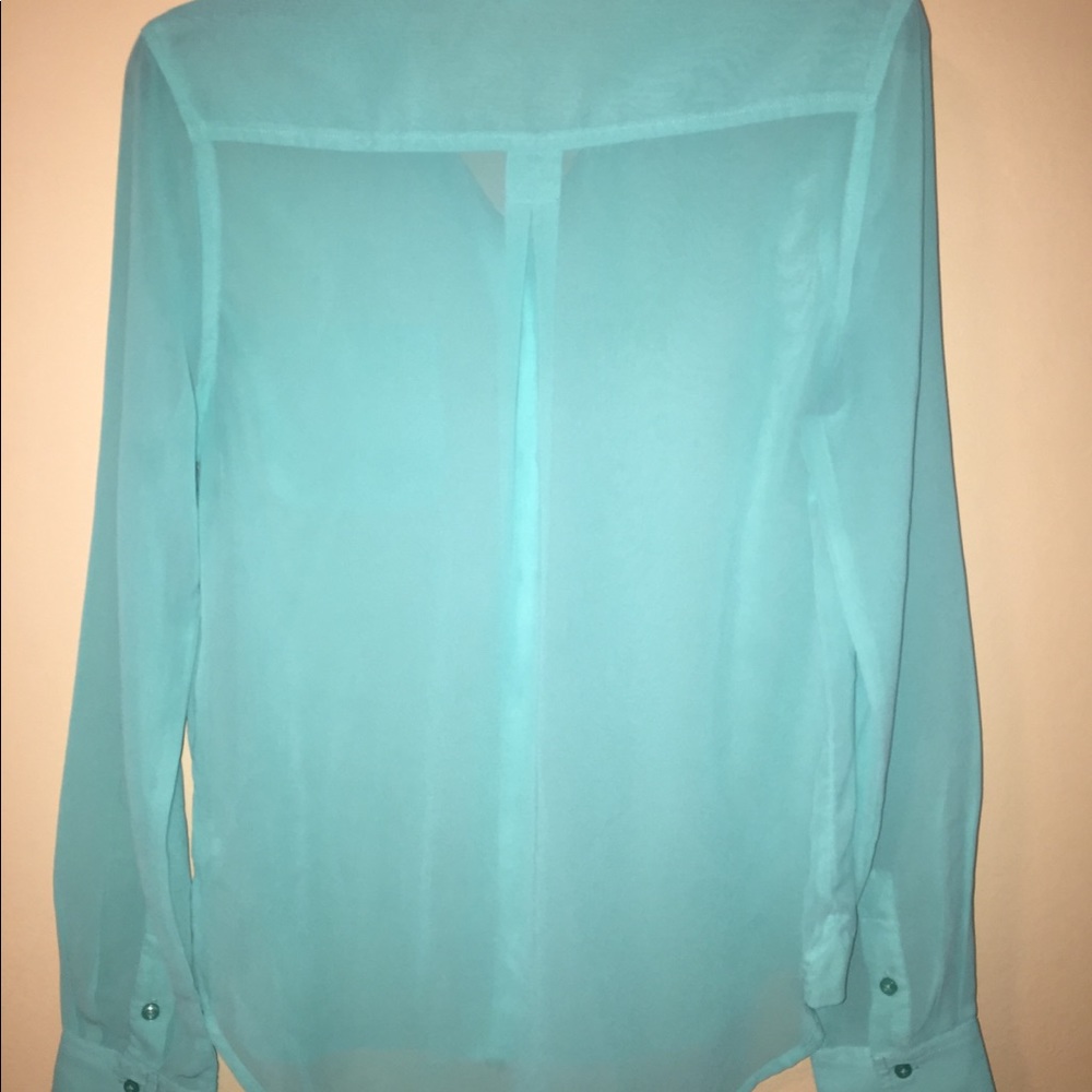 Sheer Button Up Shirt